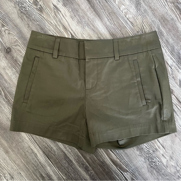 Calvin Klein Olive Chino Shorts - Picture 2 of 5